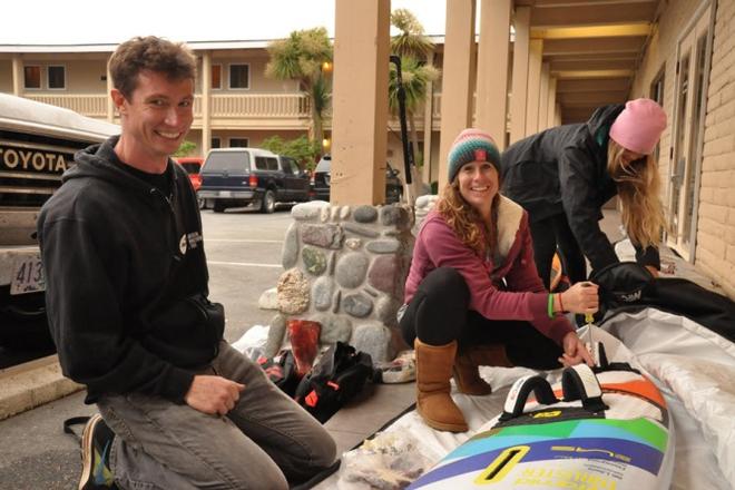Preparing for the Pistol River Wave Bash © American Windsurfing Tour